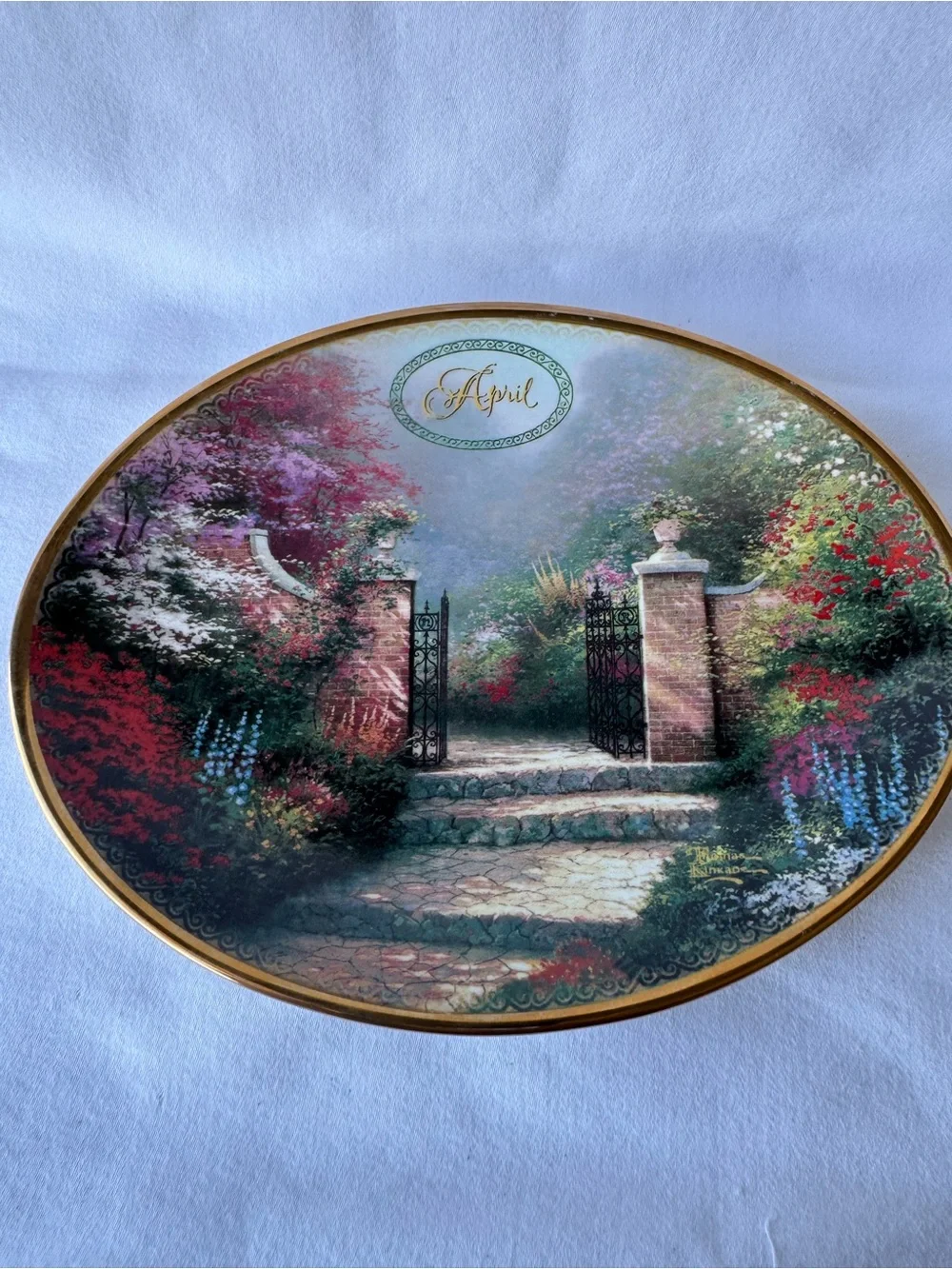 Thomas Kinkade April Daily Gifts from Gods Garden Bradford Exchange